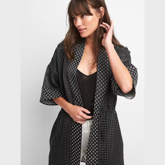 GAP Mix-Print Topper Jacket Black L/XL - Picture 4 of 9